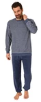 Normann Pyjama Herren Schlafanzug Dunkelblau/Blau/Hellblau Normann Pyjama Herren Schlafanzug Dunkelblau/Blau/Hellblau