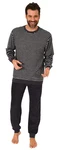 Normann Pyjama Herren Schlafanzug Dunkelblau/Grau/Schwarz/Creme/Grün Normann Pyjama Herren Schlafanzug Dunkelblau/Grau/Schwarz/Creme/Grün