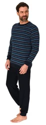 Normann Pyjama Herren Schlafanzug Blau/Dunkelblau/Lila/Hellblau