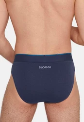 sloggi Slip 2er Pack EVER Airy Dunkelblau/Blau/Hellblau