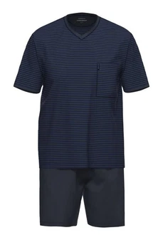 Ammann Pyjama Extra Light Cotton Set Dunkelblau/Blau Ammann Pyjama Extra Light Cotton Set Dunkelblau/Blau
