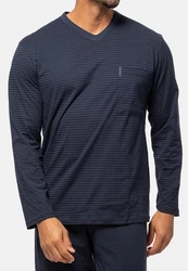 Ammann Pyjama Extra Light Cotton Set Dunkelblau