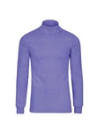 Trigema Rollkragenshirt Langarm Ski- und Sport-Rollkragenpullover Lila/Dunkelblau