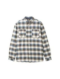 TOM TAILOR Hemd Blau/Beige/Grau/Dunkelblau/Hellblau/Khaki