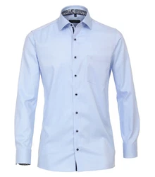 CASAMODA Businesshemd Modern Fit Kentkragen Hellblau/Dunkelblau/Blau