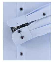 CASAMODA Businesshemd Modern Fit Kentkragen Hellblau/Dunkelblau/Blau