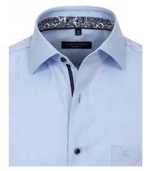 CASAMODA Businesshemd Modern Fit Kentkragen Hellblau/Dunkelblau/Blau