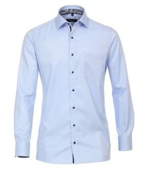 CASAMODA Businesshemd Modern Fit Kentkragen Hellblau/Dunkelblau/Blau