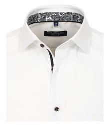 CASAMODA Businesshemd Modern Fit Kentkragen Weiß/Creme
