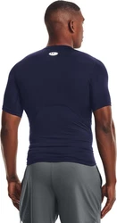 Under Armour Herren UA HG Armour Comp SS T-Shirt Dunkelblau/Grau/Rot