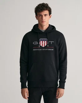 Gant Hoodie REG ARCHIVE SHIELD HOODIE schwarz
