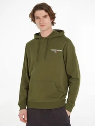 Tommy Jeans Kapuzensweatshirt TJM REG ENTRY GRAPHIC HOODIE Dunkelgrün/Grün