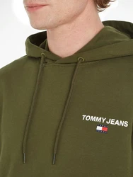 Tommy Jeans Kapuzensweatshirt TJM REG ENTRY GRAPHIC HOODIE Dunkelgrün/Grün
