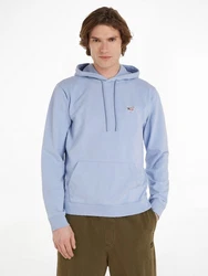 Tommy Jeans Kapuzensweatshirt TJM REG WASHED SIGNATURE HOODIE Blau/Hellblau