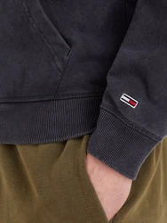 Tommy Jeans Kapuzensweatshirt TJM REG WASHED SIGNATURE HOODIE Dunkelgrau/Schwarz/Dunkelblau/Lila