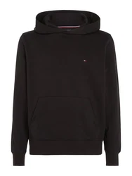 Tommy Hilfiger Sweatshirt Flag Logo Hoody Schwarz