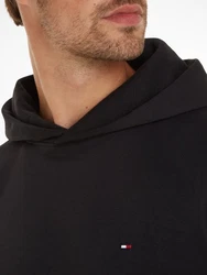 Tommy Hilfiger Sweatshirt Flag Logo Hoody Schwarz