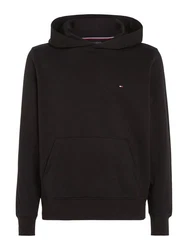 Tommy Hilfiger Sweatshirt Flag Logo Hoody Schwarz