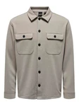 ONLY & SONS Langarmhemd New Kodyl ONSNEWKODYL OVERSHIRT SWEAT NOOS Khaki/Beige/Braun/Hellgrau/Grau