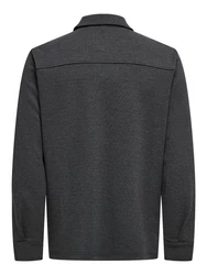 ONLY & SONS Langarmhemd New Kodyl ONSNEWKODYL OVERSHIRT SWEAT NOOS Dunkelgrau/Grau/Hellgrau