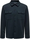 ONLY & SONS Langarmhemd New Kodyl ONSNEWKODYL OVERSHIRT SWEAT NOOS Dunkelblau/Hellblau/Grau