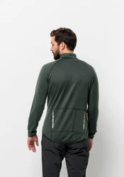 Jack Wolfskin Fahrradjacke MOROBBIA FZ Dunkelgrün/Grün