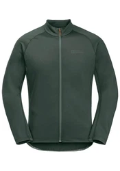 Jack Wolfskin Fahrradjacke MOROBBIA FZ Dunkelgrün/Grün