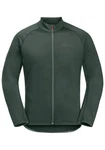 Jack Wolfskin Fahrradjacke MOROBBIA FZ Dunkelgrün/Grün