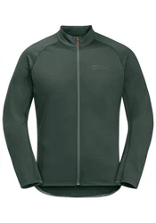 Jack Wolfskin Fahrradjacke MOROBBIA FZ Dunkelgrün/Grün