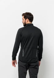 Jack Wolfskin Fahrradjacke MOROBBIA FZ Schwarz/Gelb/Dunkelgrau/Grau