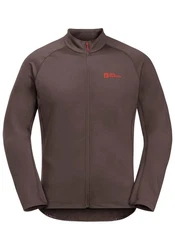 Jack Wolfskin Fahrradjacke MOROBBIA FZ Grau/Braun