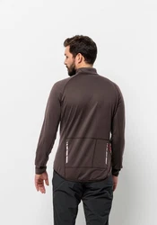 Jack Wolfskin Fahrradjacke MOROBBIA FZ Grau/Braun