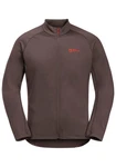 Jack Wolfskin Fahrradjacke MOROBBIA FZ Grau/Braun