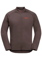 Jack Wolfskin Fahrradjacke MOROBBIA FZ Grau/Braun