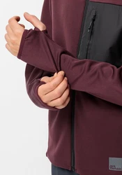 Jack Wolfskin Fahrradjacke BIKE COMMUTE JKT Dunkelrot/Bordeaux/Rot