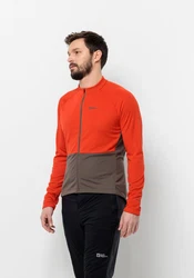 Jack Wolfskin Fahrradjacke MOROBBIA FZ L/S Orange/Rot