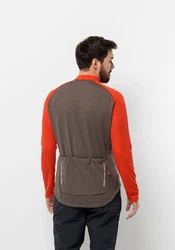 Jack Wolfskin Fahrradjacke MOROBBIA FZ L/S Orange/Rot