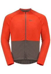Jack Wolfskin Fahrradjacke MOROBBIA FZ L/S Orange/Rot