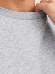 JACK & JONES Sweatshirt JJEBradley Grau/Hellgrau