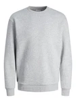 JACK & JONES Sweatshirt JJEBradley Grau/Hellgrau