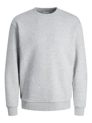 JACK & JONES Sweatshirt JJEBradley Grau/Hellgrau