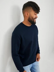 Jack & Jones PlusSize Sweatshirt JJEBradley Dunkelblau