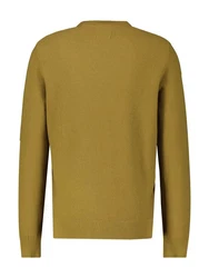 LERROS Rundhalspullover Crewneck Dunkelgrün/Braun/Gelb/Grün/Khaki