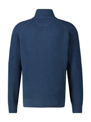 LERROS Strickpullover Troyer Dunkelblau/Blau/Hellblau