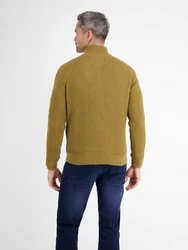 LERROS Strickpullover Troyer Gelb/Dunkelgrün/Braun/Khaki