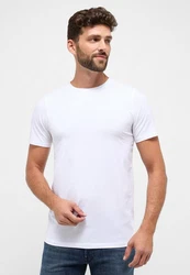 Eterna Rundhalsshirt Weiß/Grau/Creme