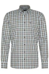 bugatti Langarmhemd Modern Fit Button-Down-Kragen Khaki/Braun