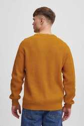 !Solid Strickpullover SDGIA Orange/Gelb/Braun