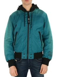 Bomberjacke Gefttert - abnehmbarer Hoodie - J-FOREST 5II - Gr.L