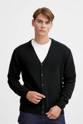 Casual Friday Strickjacke Karl Schwarz/Dunkelblau/Hellblau/Blau